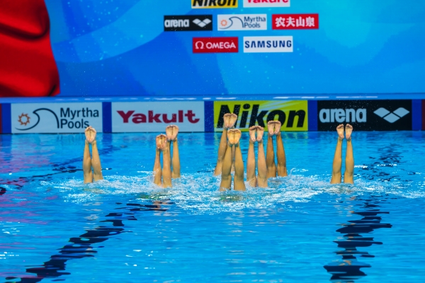 [사진=오상용 기자] 광주세계수영선수권대회 아티스틱 수영, 팀 테크니컬 예선전 스위스