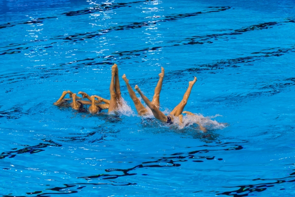 [사진=오상용 기자] 광주세계수영선수권대회 아티스틱 수영, 팀 테크니컬 예선전 이스라엘