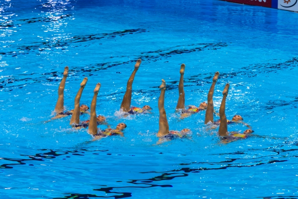 [사진=오상용 기자] 광주세계수영선수권대회 아티스틱 수영, 팀 테크니컬 예선전 이스라엘
