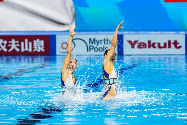 [사진=오상용 기자] 2019광주세계수영선수권대회, 듀엣 프리 결승전, 일본(JPN) INUI Yukiko, YOSHIDA Megumu