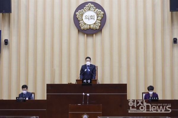 광주 서구의회(의장 김태영)는 21일 제301회 임시회를 개회하여 2022년도 구정 주요업무 추진계획을 청취하고 5분 자유발언을 진행했다고 밝혔다./서구의회 제공